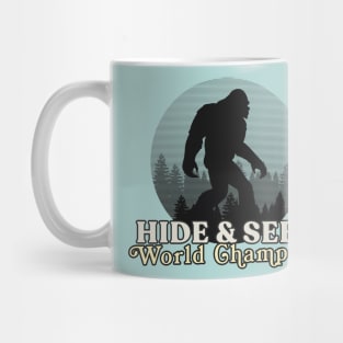 Retro Bigfoot Hide & Seek World Champion Mug